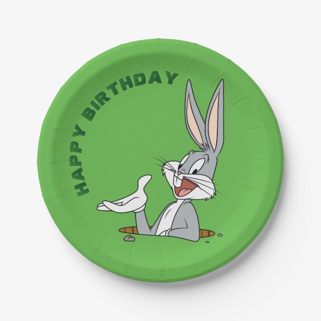 WHAT’S UP DOC?™ BUGS BUNNY™ Rabbit Hole Paper Plate (Front)