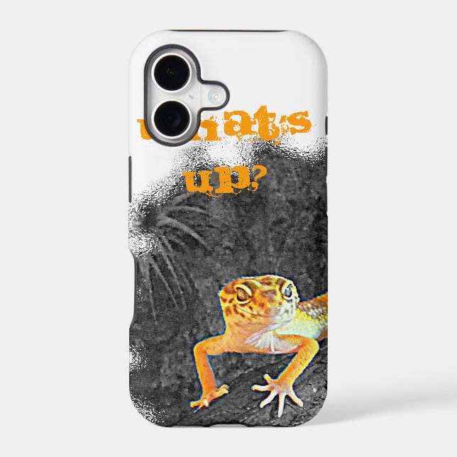 What´s up? iPhone 5, case, gecko, leopard, (Back)
