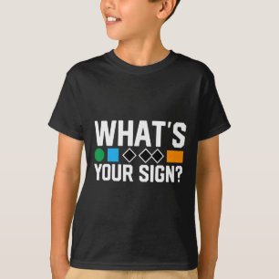 What’s Your Sign Funny Skiing Trail Marker Humor S T-Shirt
