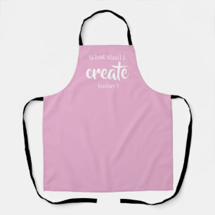What Shall I Create Today? Lotus Pink Apron