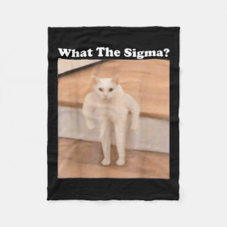 What Sigma Meme Cat Meme Internet Memes Funny Meme Fleece Blanket