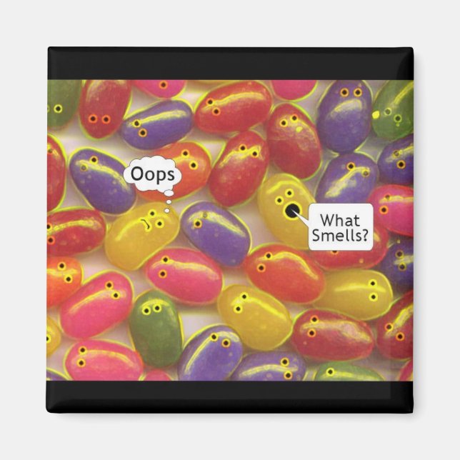 What Smell's? Jelly Beans Magnet (Front)