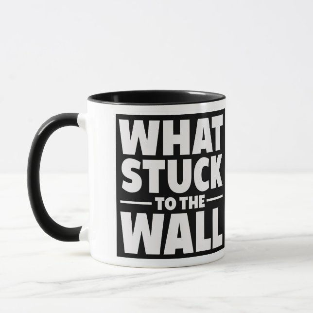 What Stuck to the Wall Official Logo Coffee Mug (Left)