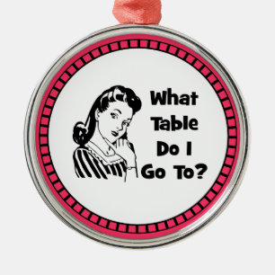 What Table Do I Go To? Metal Tree Decoration