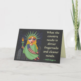 What the country needs is ... - greeting card