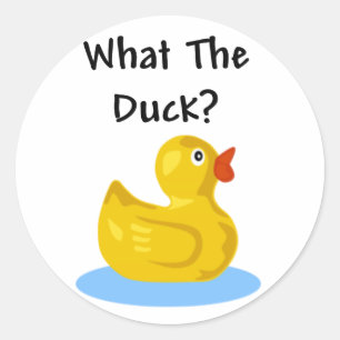 What The Duck? Classic Round Sticker