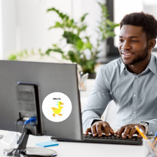 What the Duck? Classic Round Sticker