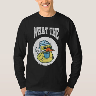 What The Duck Duck Morning Grouch Coffee Rubber Du T-Shirt