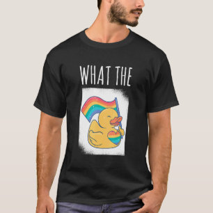 What The Duck Duck Unicorn LGBTQ Rubber Duck Erpel T-Shirt