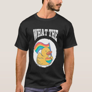 What The Duck Duck Unicorn LGBTQ Rubber Duck Erpel T-Shirt