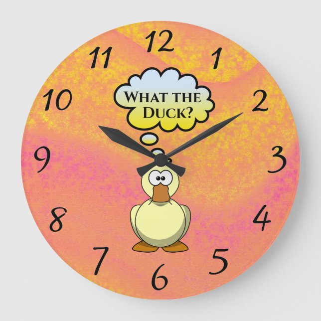 What the Duck? Wall Clock (Front)
