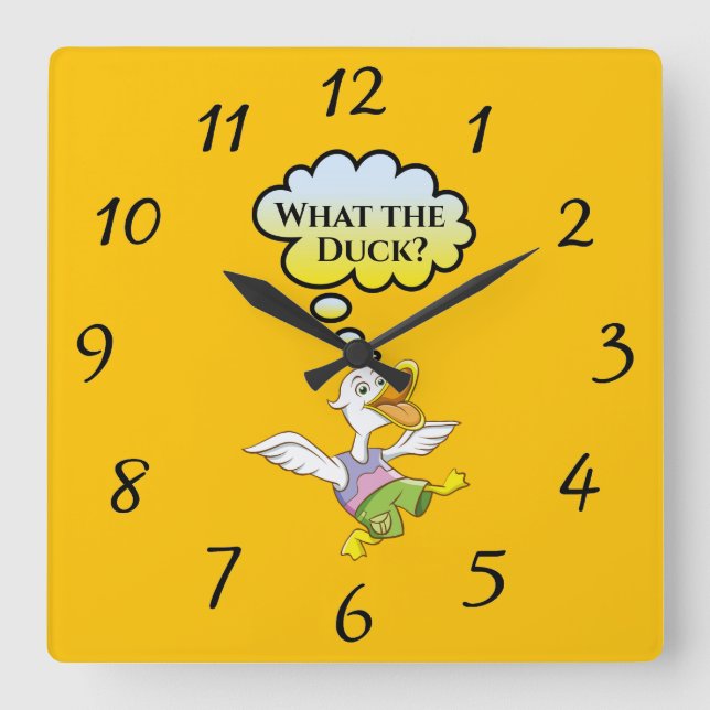 What the Duck? Wall Clock (Front)