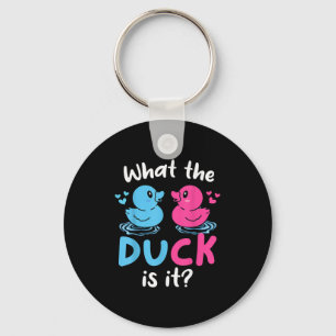 What The Ducks Is It Baby Gender Reveal Party Baby Key Ring