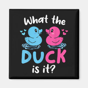 What The Ducks Is It Baby Gender Reveal Party Baby Magnet