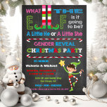 What the Elf Christmas Baby Shower Reveal Invitation<br><div class="desc">What the Elf is the baby going to be Baby Reveal Shower invitations. Features a merry elf, elf legs, candy canes and fun colourful fonts on a dark chalkboard background. Perfect for a Christmas Holiday Gender reveal baby shower! All wording can be changed under the candy cane. To make more...</div>