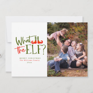 What The Elf Christmas Photo Cards
