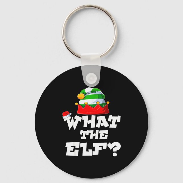 What The Elf _ Family Matching Christmas Group Paj Key Ring (Front)