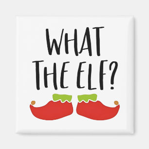 What the Elf Funny Christmas Elf Santa Claus Magnet