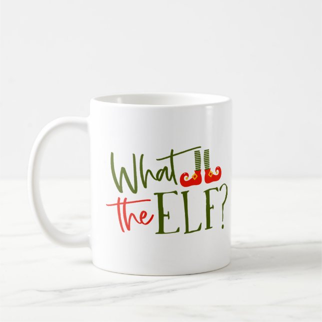 What The Elf Funny Christmas Mug (Left)