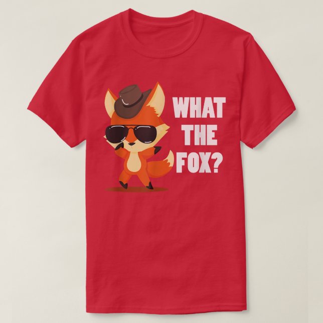 What the Fo Cool fo with hat & Sunglasses  T-Shirt (Design Front)