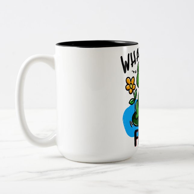 What the frog? Two-Tone coffee mug (Left)