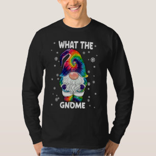 What The Gnome Merry Christmas Tie Dye Pajamas 1 T-Shirt