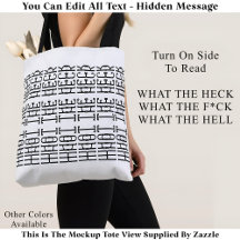 What The Heck Editable Hidden Message 153BW Slang 