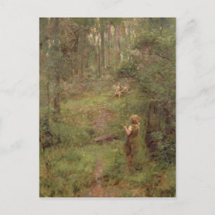 What the Little Girl Saw in the Bush, 1904 Postcard