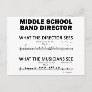 What the Middle School Band Sees Postcard