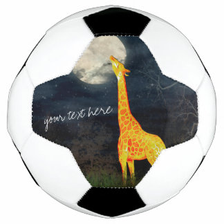 What the moon tastes like? Giraffe and Moon Soccer Ball