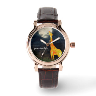 What the moon tastes like? Giraffe and Moon Watch