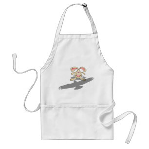 What the...? Rabbit Cartoon Apron