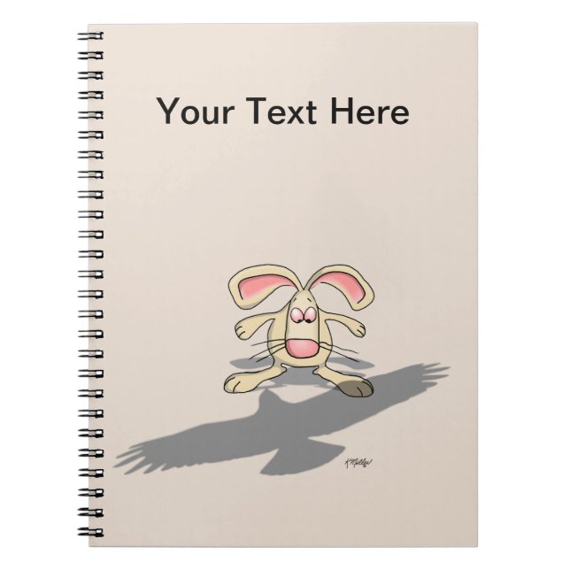 What the...? Rabbit Cartoon Notebook (Front)