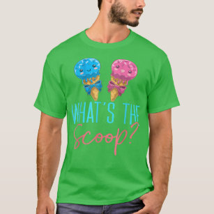What the Scoop Ice Cream Gender Reveal Party baby  T-Shirt