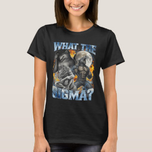 What The Sigma Cool Funny Alpha Wolf Werewolf Boot T-Shirt
