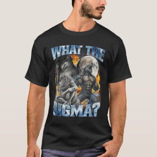 What The Sigma Cool Funny Alpha Wolf Werewolf Boot T-Shirt