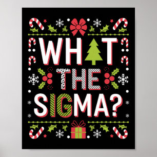 What The Sigma Funny Santa Clause Gen Alpha X-mas  Poster