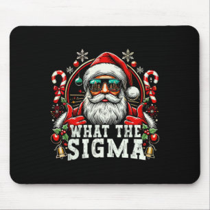 What The Sigma Santa Funny Christmas Meme Xmas Riz Mouse Pad
