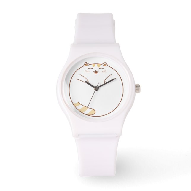 What Time Is It Meow? (Hanging Cat) Watch (Front)