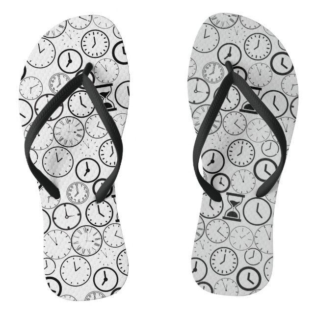 What time is it.wx4 L Grey BG Jandals (Footbed)