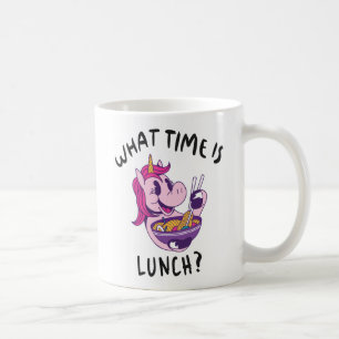 What time is lunch coffee mug