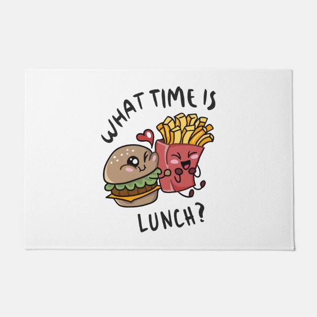 What time is lunch doormat (Front)