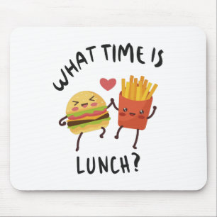 What time is lunch mouse pad