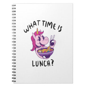 What time is lunch notebook