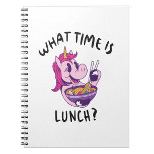 What time is lunch notebook
