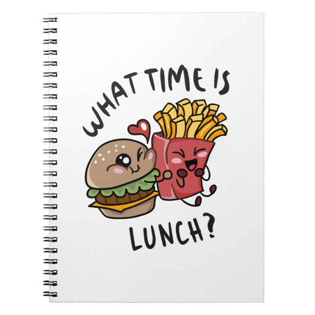 What time is lunch notebook (Front)