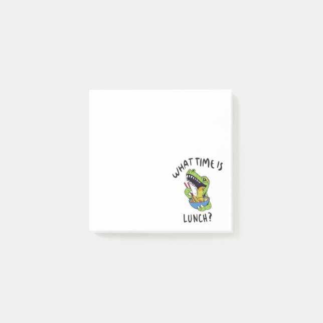 What time is lunch post-it notes (Front)