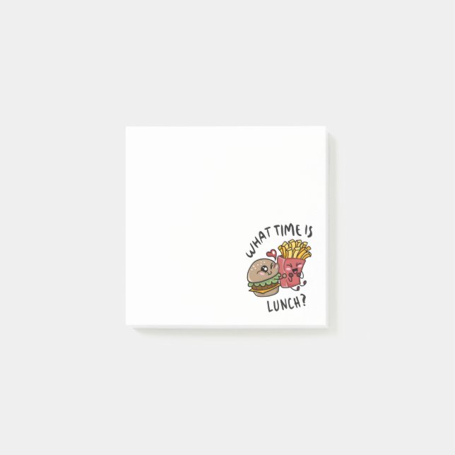 What time is lunch post-it notes (Front)