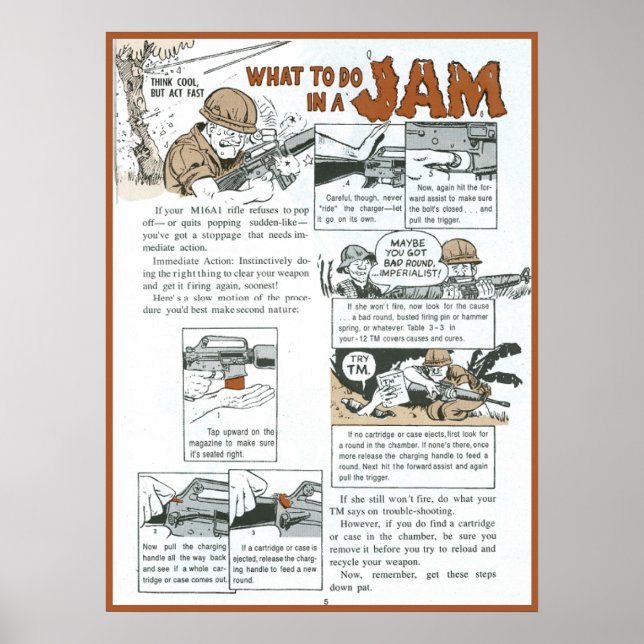 What to do in a Jam Poster (Front)