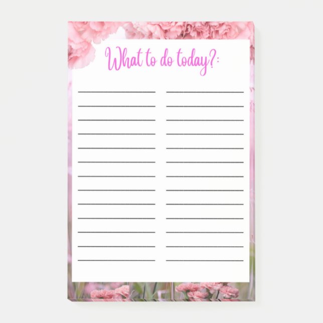 WHAT TO DO LIST: POST-IT NOTES (Front)